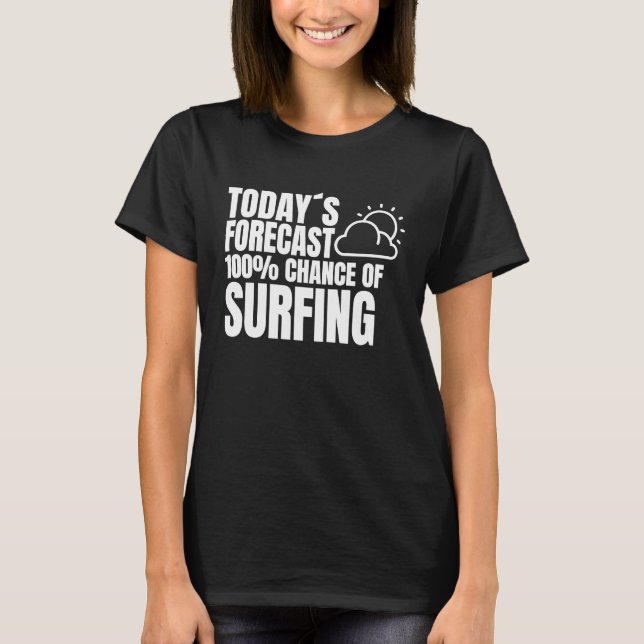 T-shirt Surfing Kitesurfer Surfing Weather forecast Windsu (Devant)