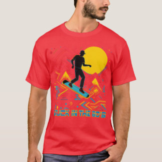 T-shirt surfing on the waves of sound 80s style funny