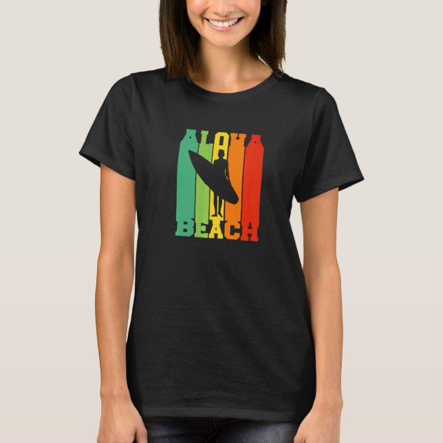 T-shirt Surfing Tropical Island Hawaii Summer Holiday Surf (Devant)