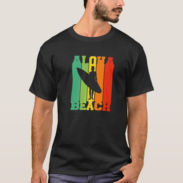T-shirt Surfing Tropical Island Hawaii Summer Holiday Surf (Devant)