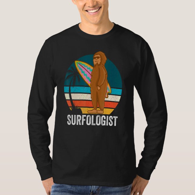 T-shirt Surfologiste Surfologue Vintage Surfer Pour Hommes (Devant)