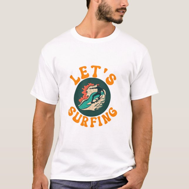 T-shirt Surfons, mec (Devant)
