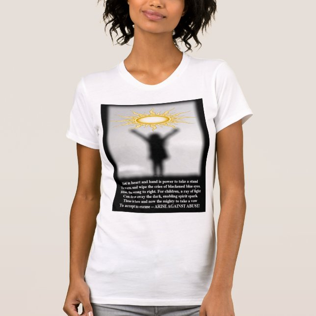 T-shirt Surgissez contre l'abus (Devant)