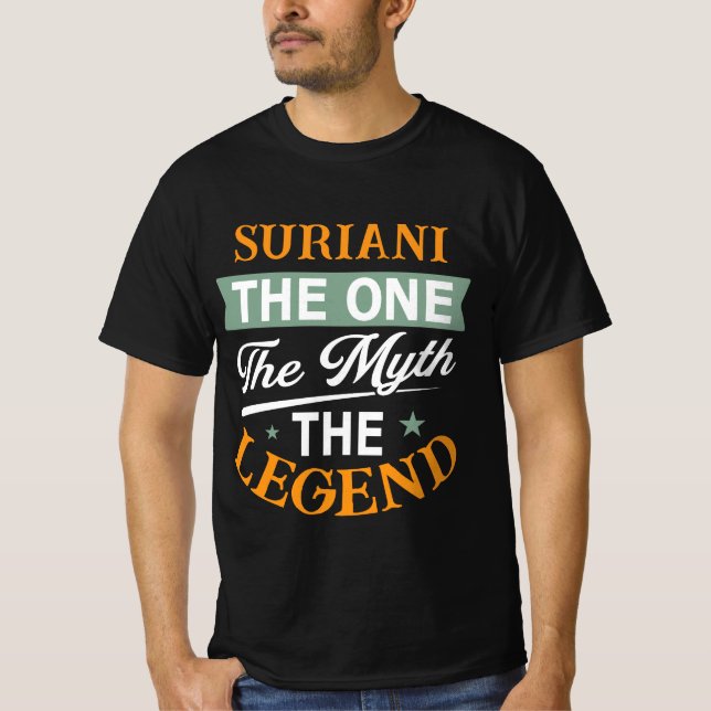 T-shirt Suriani l'unique le mythe la légende (Devant)