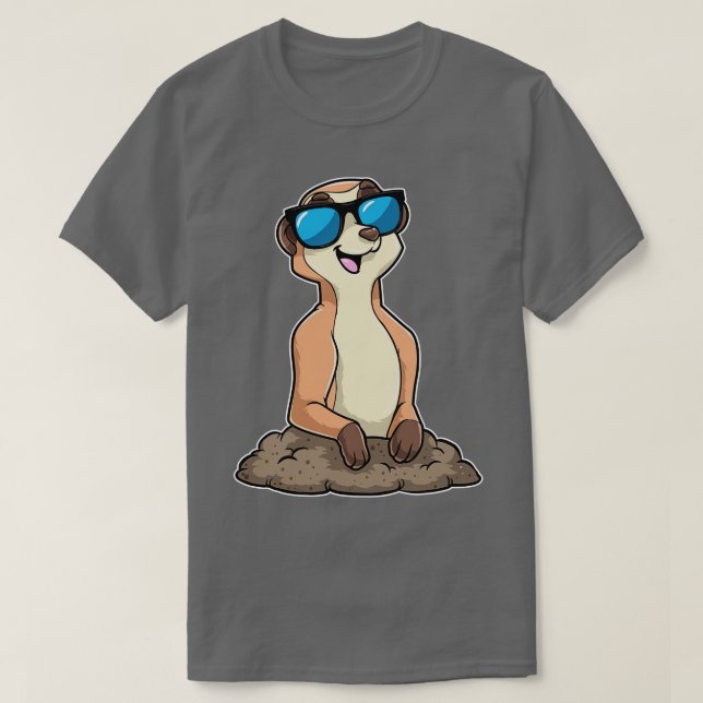 T-shirt Suricate avec lunettes 2 (Design devant)