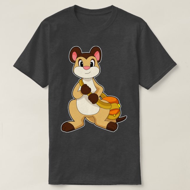 T-shirt Suricate avec Sac (Design devant)