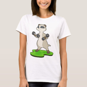 T-shirt Suricate Bodybuilder Haltères Musculation