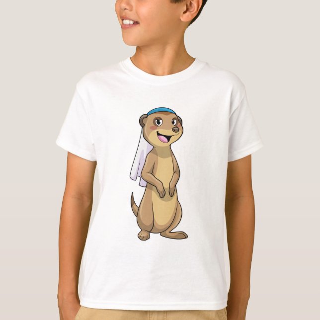 T-shirt Suricate en mariée avec voile (Devant)
