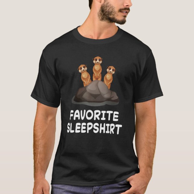 T-shirt Suricate Suricates Nappent Dorment Dorment Pyjama  (Devant)