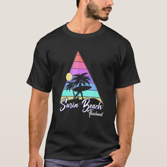 T-shirt Surin vintage Beach Thaïlande Surf (Devant)