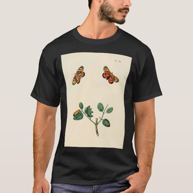 T-shirt Surinaamsche Vlinders Naar Het Leven Geteekend Pap (Devant)