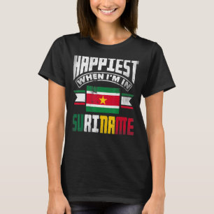T-shirt Surinam Surinamais Suriname Le Plus Heureux Quand