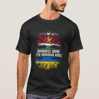 T-shirt Surinamais Grandit Avec Des Racines Ukrainiennes S