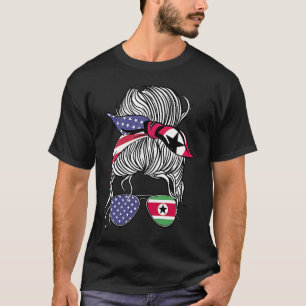 T-shirt Suriname Américain Patriote Fière Femme Fille F