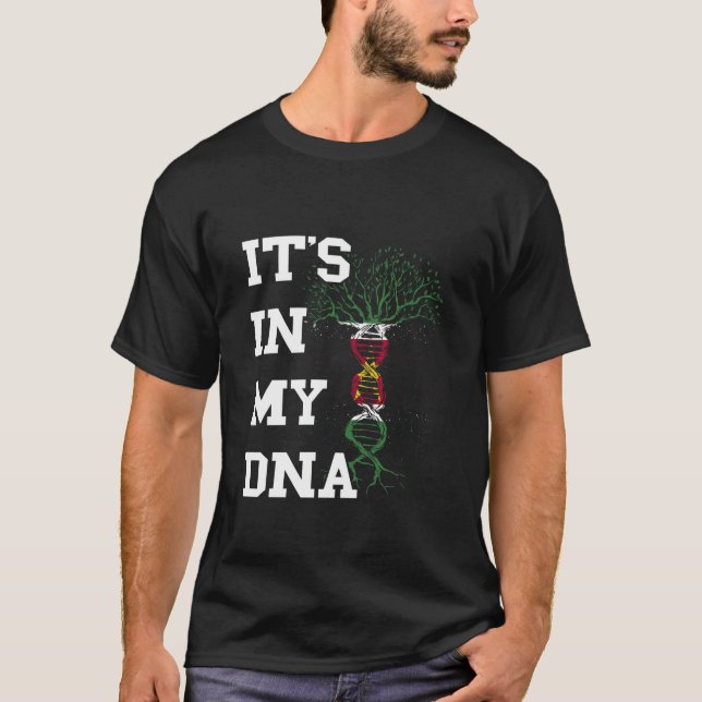 T-shirt Suriname C'est Dans Mon ADN Arbre Molécule Surinam (Devant)