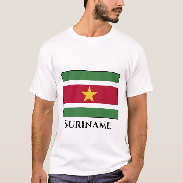 T-shirt Suriname Flag (Devant)