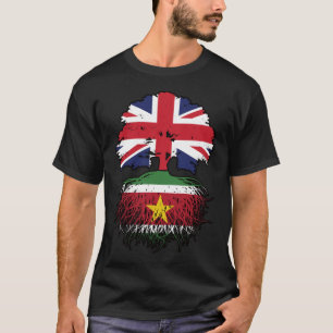 T-shirt Suriname Surinamais Royaume-Uni Drapeau des racine