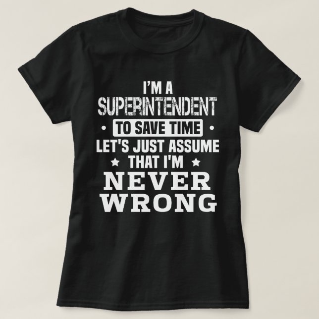 T-shirt Surintendant (Design devant)