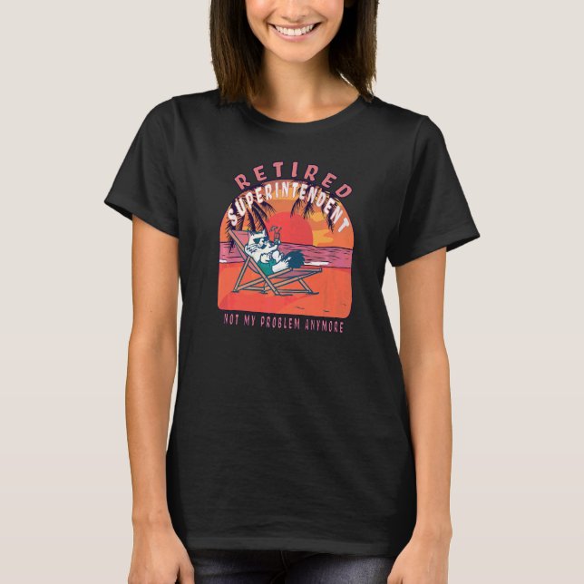 T-shirt Surintendant retraité Retraite Vintage (Devant)