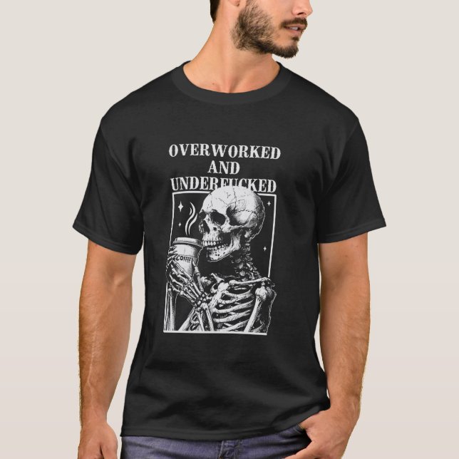 T-shirt Surmené et sous-baisé (Devant)