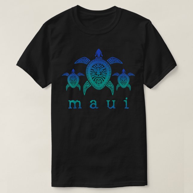 T-shirt Surmonter la dureté Maui - Hawaii Tortues de mer H (Design devant)