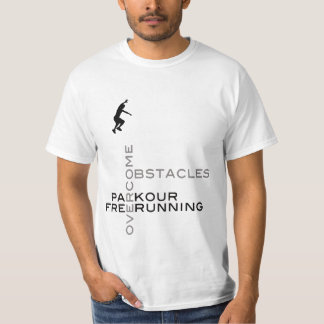 T-shirt Surmontez les obstacles : : Sur le blanc