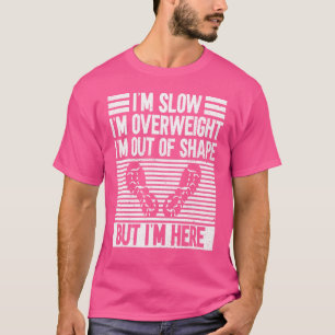 T-shirt Surpoids Lent Du Marathon En Forme En Cours