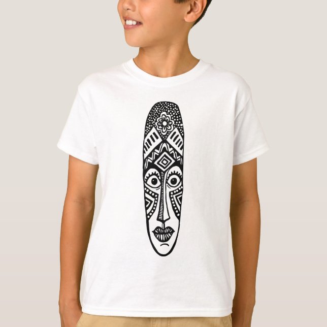 T-shirt Surpris Masque Tiki (Devant)