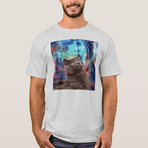 T-shirt Surprise de chat de galaxie