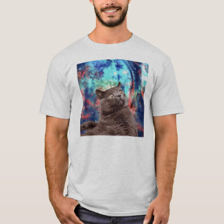 T-shirt Surprise de chat de galaxie