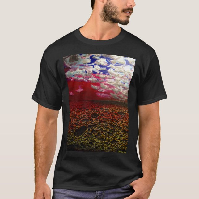 T-shirt surréaliste de peinture (Devant)