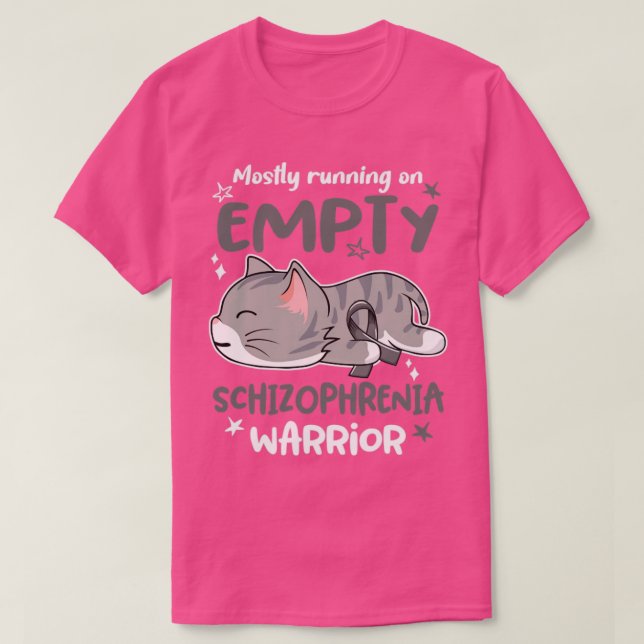 T-shirt Surtout courir sur un guerrier vain de la schizoph (Design devant)