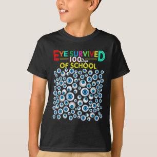 T-shirt Survécu 100 Jours D'Enseignants Étudiants