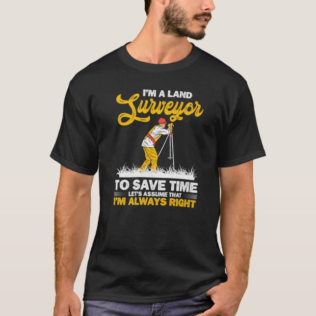 T-shirt Surveillant des terres Surveyor (Devant)