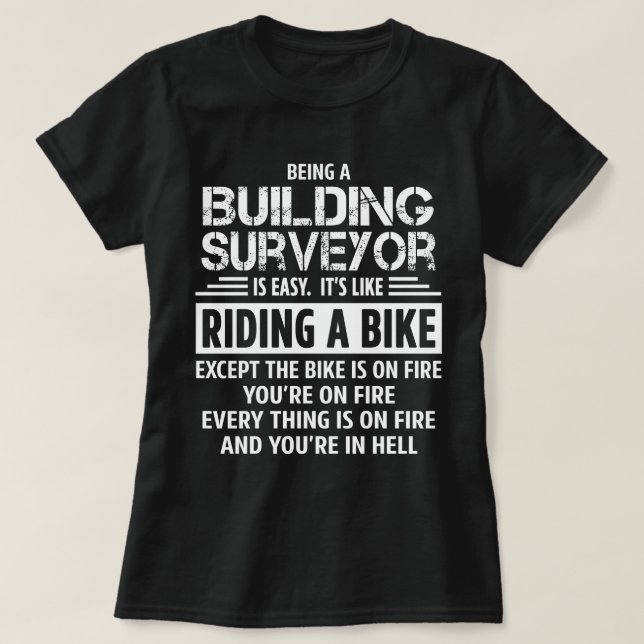 T-shirt Surveillant du bâtiment (Design devant)