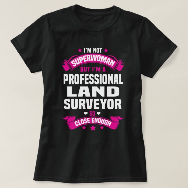 T-shirt Surveillant foncier professionnel (Design devant)
