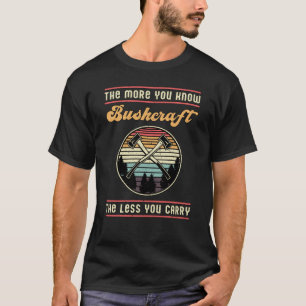 T-shirt Survie de Bushcraft Rétro Artisanat de brousse Dr