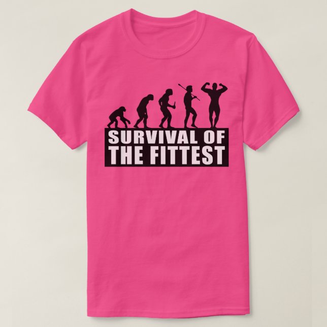 T-shirt Survie de la condition physique (Design devant)
