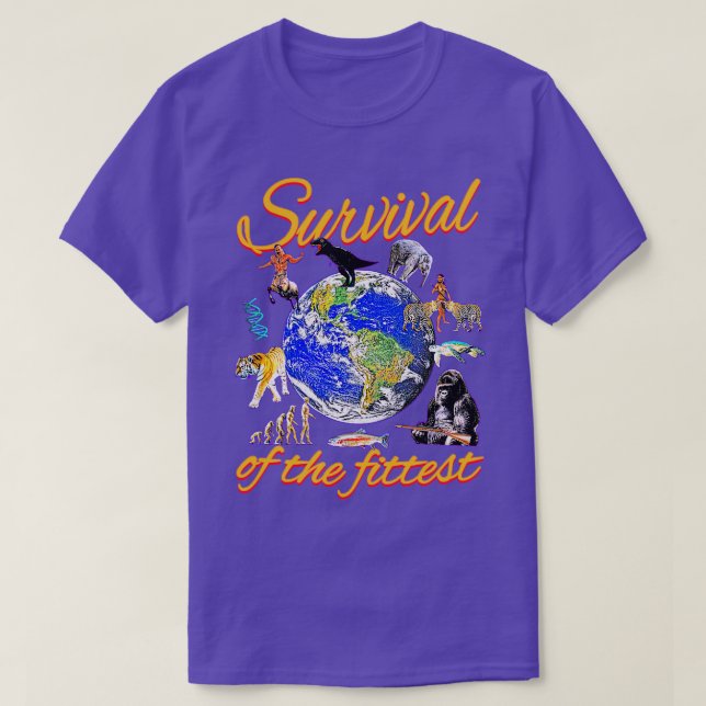 T-shirt Survie de la condition physique (Design devant)