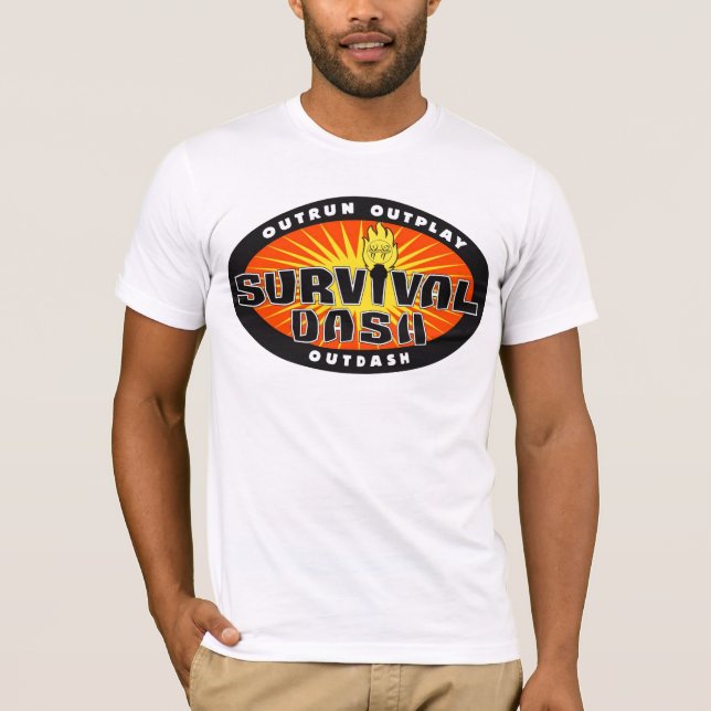 T-shirt Survival Dash Race T's (Devant)