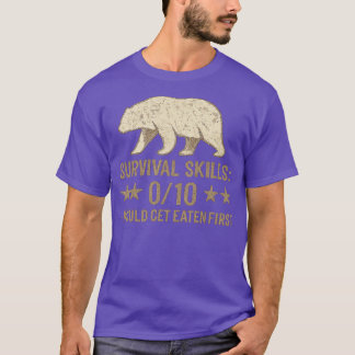 T-SHIRT SURVIVAL SKILLS 0-10 – WOULD GET EATEN FIRST