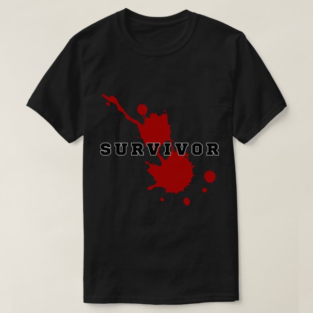 T-shirt survivant (Design devant)