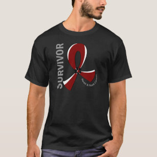 T-shirt Survivant 12 de cancer de la tête et du cou