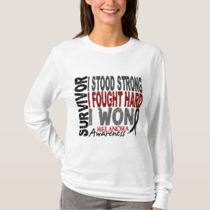 T-shirt Survivant 4 de mélanome