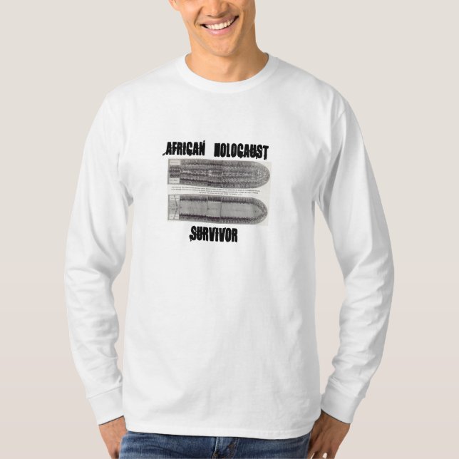 T-shirt Survivant africain d'holocauste (Devant)
