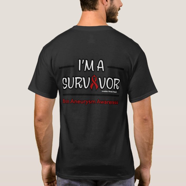 T-shirt Survivant...Aneurysme cérébral (Dos)