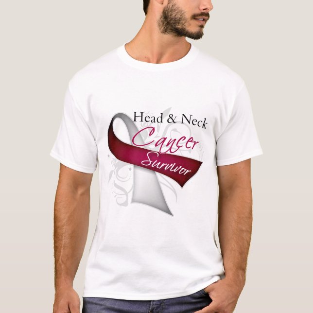 T-shirt Survivant - cancer de la tête et du cou (Devant)