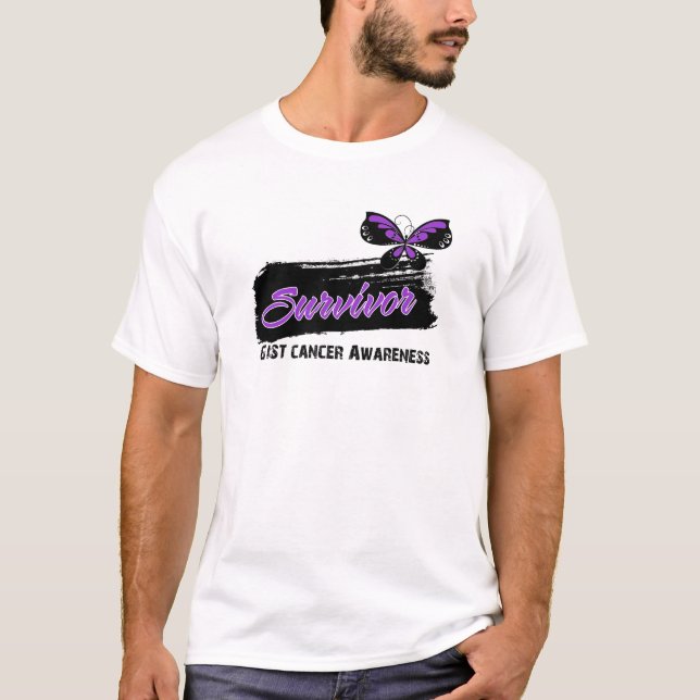 T-shirt Survivant de Cancer d'ESSENTIEL de papillon de (Devant)