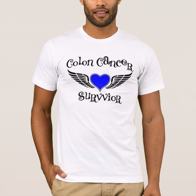 T-shirt Survivant de cancer du colon (Devant)