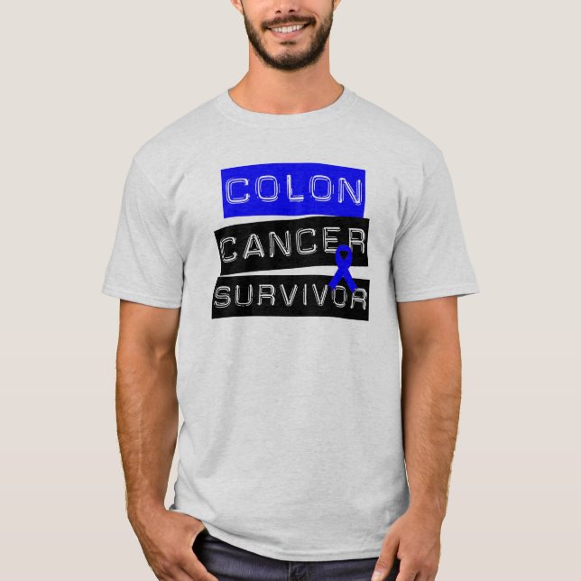 T-shirt Survivant de cancer du colon (Devant)